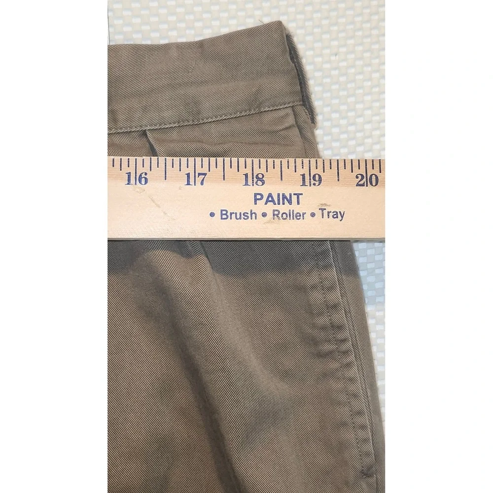 Polo Ralph Lauren Andrew Pant Mens 36x32 Khaki Tan Pleated Chino Cotton Twill